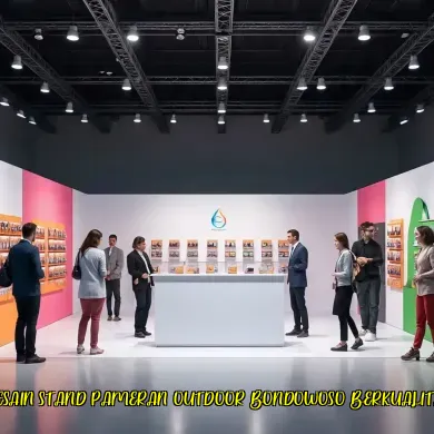 desain stand pameran outdoor bondowoso berkualitas